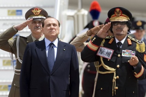 Berlusconi Gaddafi