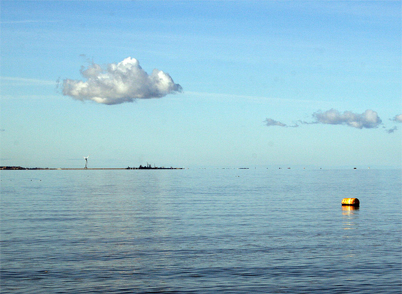 gelbe tonne in der nordsee