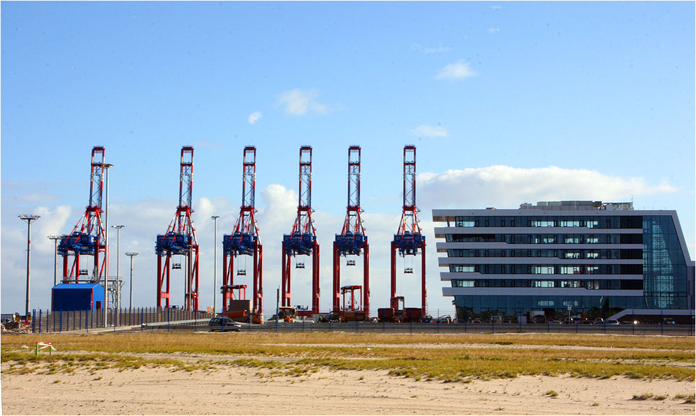 anfänge des jade-weser-ports in wilhelmshafen