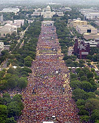 April 25, Largest march in Washington D.C. in history!  March for Women's Lives