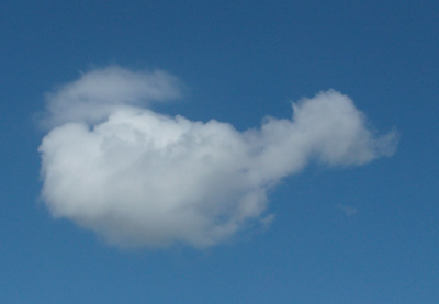 Cloud that looks like Cyprus