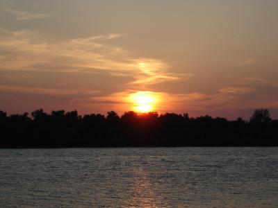 sunset in the Danube Delta