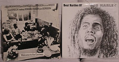 R : Bob Marley - BestRarities of
<br/><br/>
L : Winwood/Capaldi/Mason/Wood/Grech/KwakuBaah/Gordon (eigentlich TRAFFIC)- Welcome to the canteen