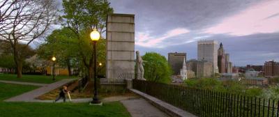 ein blick auf downtown providence