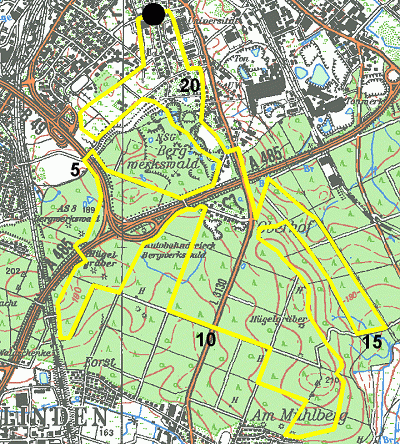 Laufstrecke Halbmarathon