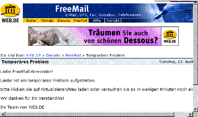 Web.de Werbung