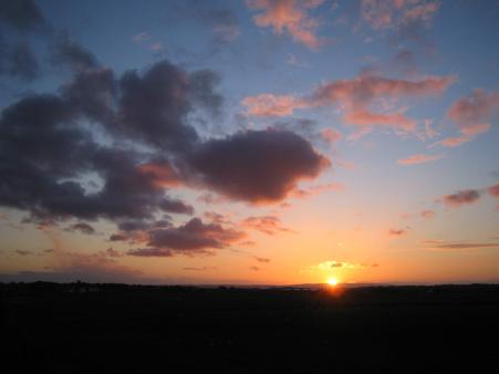 Sonnenuntergang am Lindisfarne Castle