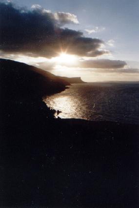 Murlough Bay mit Blick zur Fair Head Klippe