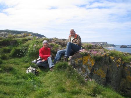 Halbinsel Carrick-a-Rede: kleine Pause