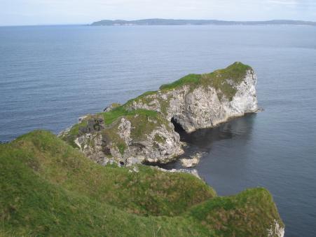 Kinbane Castle, Vogelperspektive