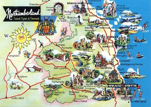 Postkarte Northumberland