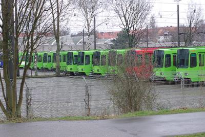 ÜSTRA-Streik, endlich mal volles Depot.