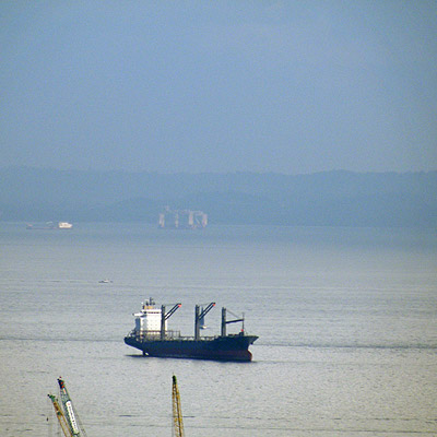 Singapore Strait - von Singapore nach Indonesien - 20090821 - 18:00
