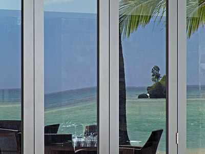 Navo Island - reflected in Navo Restaurant - InterContinental Fiji - Natadola Beach - Fiji Islands - 20091015