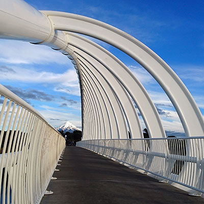 Te Rewa Rewa Bridge - New Plymouth - New Zealand - 4 August 2017 - 16:11