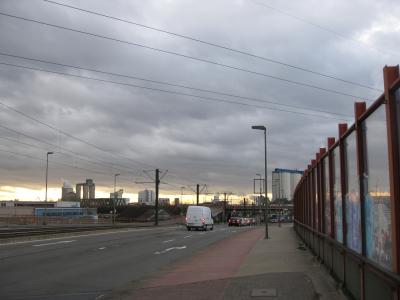 Düsseldorfer Straße, Blick Richtung NE-Hafen