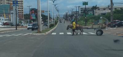 Straßenkreuzung in São Luís do Maranhão (Brasilien)