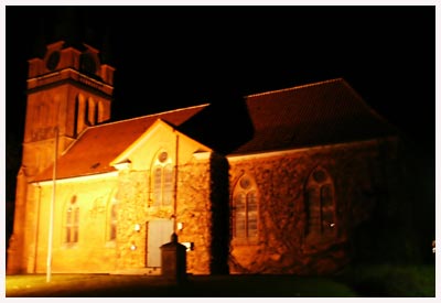 church of amelinghausen by night