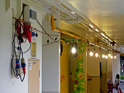 Temporary electrical installation for funeral wake - Block 577 - Ang Mo Kio Avenue 10 - Singapore