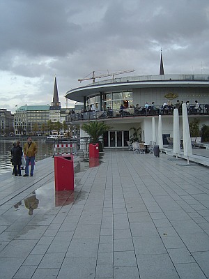 alsterpavillion, alsterfähranleger.