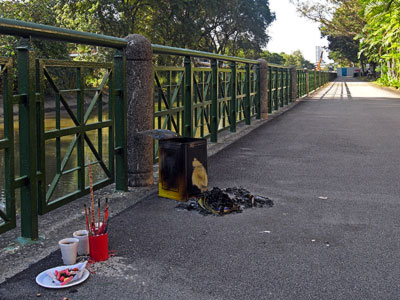 Hungry Ghost Festival - Geylang Park Connector - Singapore