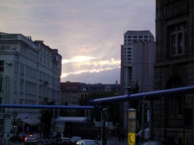 Vorbereitung Honky Tonk auch vom Himmel her