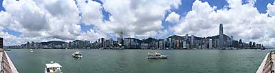 Blick nach Hong Kong Island