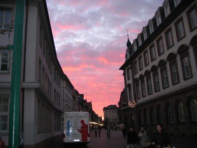 Brennender Himmel über Heidelberg 1/3