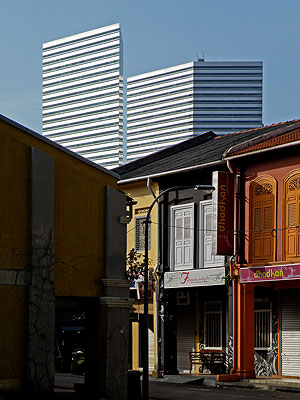 The Gateway - from Jalan Pisang - Arab Quarters - Singapore - 20090208 - 9:00