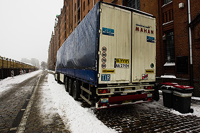 Teheran Teppichlaster, Hamburg Speicherstadt