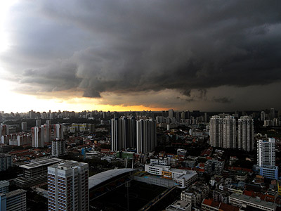 Looking West from Lavender - Singapore