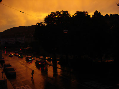 Sonnenuntergang am Marienplatz