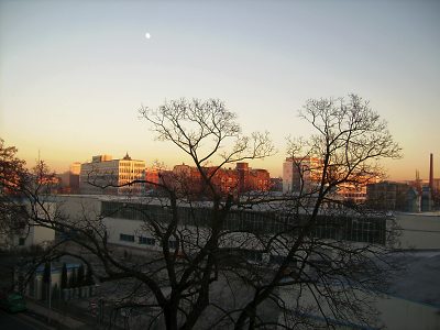 Moon over Chemnitz