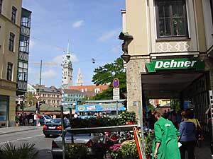 Reichenbachstraße Blick Richtung Viktualienmarkt