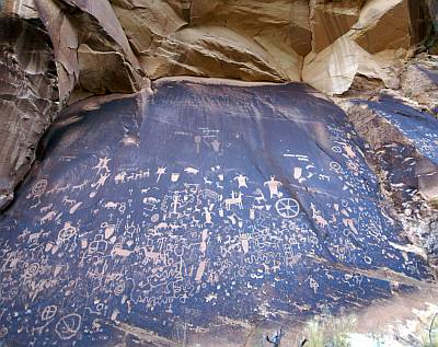 Newspaper Rock State Historical Monument Utah