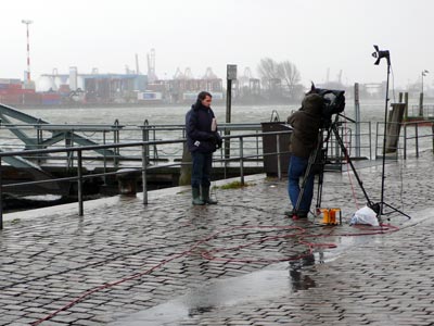 n-tv live vor Ort, aber noch kein Hochwasser