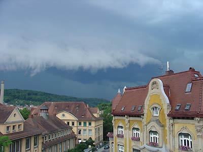 schlechtes wetter over schickhardtschule