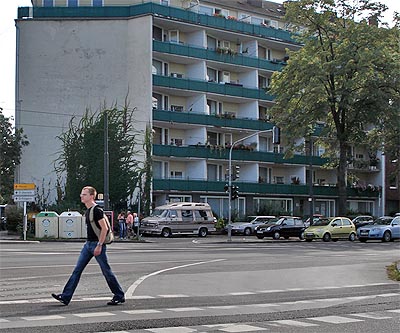 schritte in der stadt