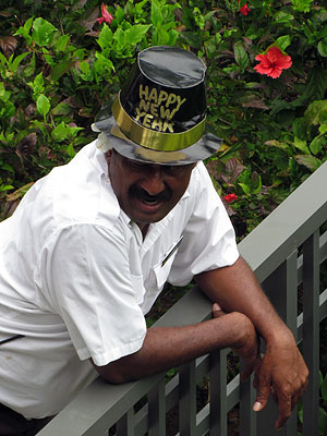 Security Guard - Natadola - Fiji Islands - 1 January 2011 - 15:54