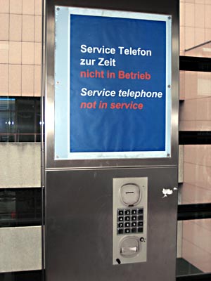 Service out of service