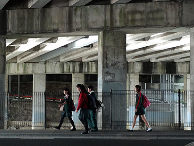 Wairau Road x Northern Motorway - Westlake - Auckland - 13 February 2014 - 8:33