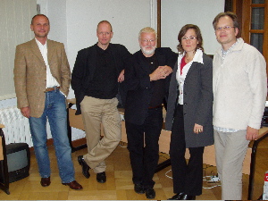 Peter Sauer (BR), Jan Metzger, (HR), Bendikt Otto (mdr), Sabine Streich (VR Coach), Prof. Wolfgang Kissel (Bauhaus University Weimar), missing Michael Rosenblum