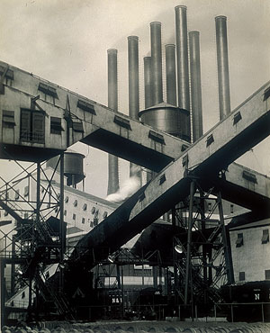 Ford Plant, River Rouge, Criss-Crossed Conveyors, 1927 Charles Sheeler (American, 1883-1965) Gelatin silver print; 9 1/4 x 7 3/8 in. (23.5 x 18.7 cm) The Metropolitan Museum of Art, New York Ford Motor Company Collection, Gift of Ford Motor Company and Jo