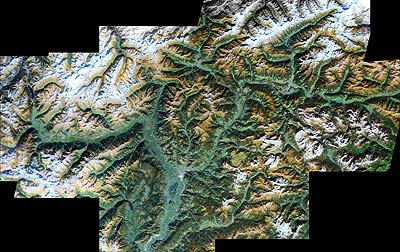 suedtirol vom satellit