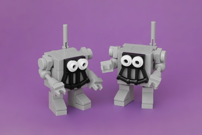 Zwei Roboter