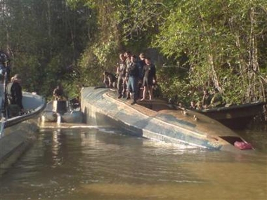 Homemade cocaine-smuggling sub