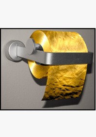 22 Carat Gold Toilet Paper