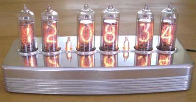 Retrofuturistic Nixie Tube clocks by Peter Jensen