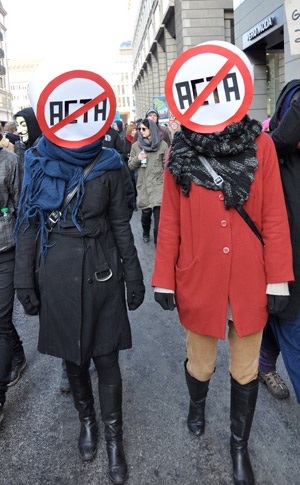 Anti-ACTA-Demo in Berlin