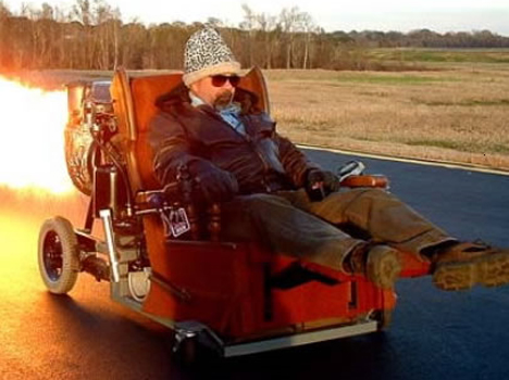 15 Ridiculous Rocket and Jet-Powered Vehicles